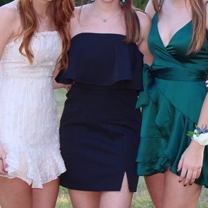 Fitted Short Black Dress